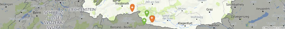 Kartenansicht für Apotheken-Notdienste in der Nähe von Assling (Lienz, Tirol)